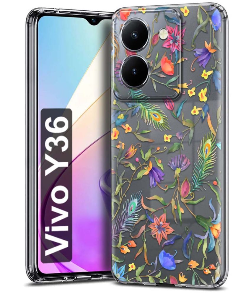     			Fashionury Multicolor Printed Back Cover Silicon Compatible For Vivo Y36 ( Pack of 1 )