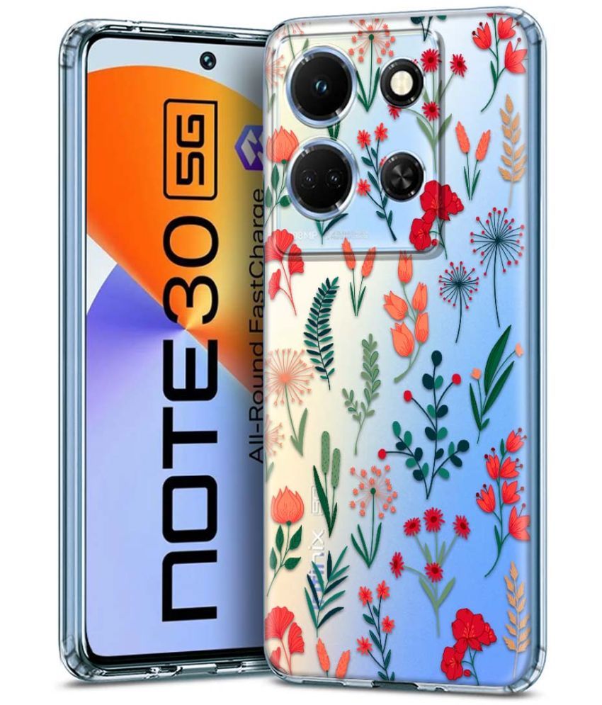     			Fashionury Multicolor Printed Back Cover Silicon Compatible For Infinix Note 30 5G ( Pack of 1 )