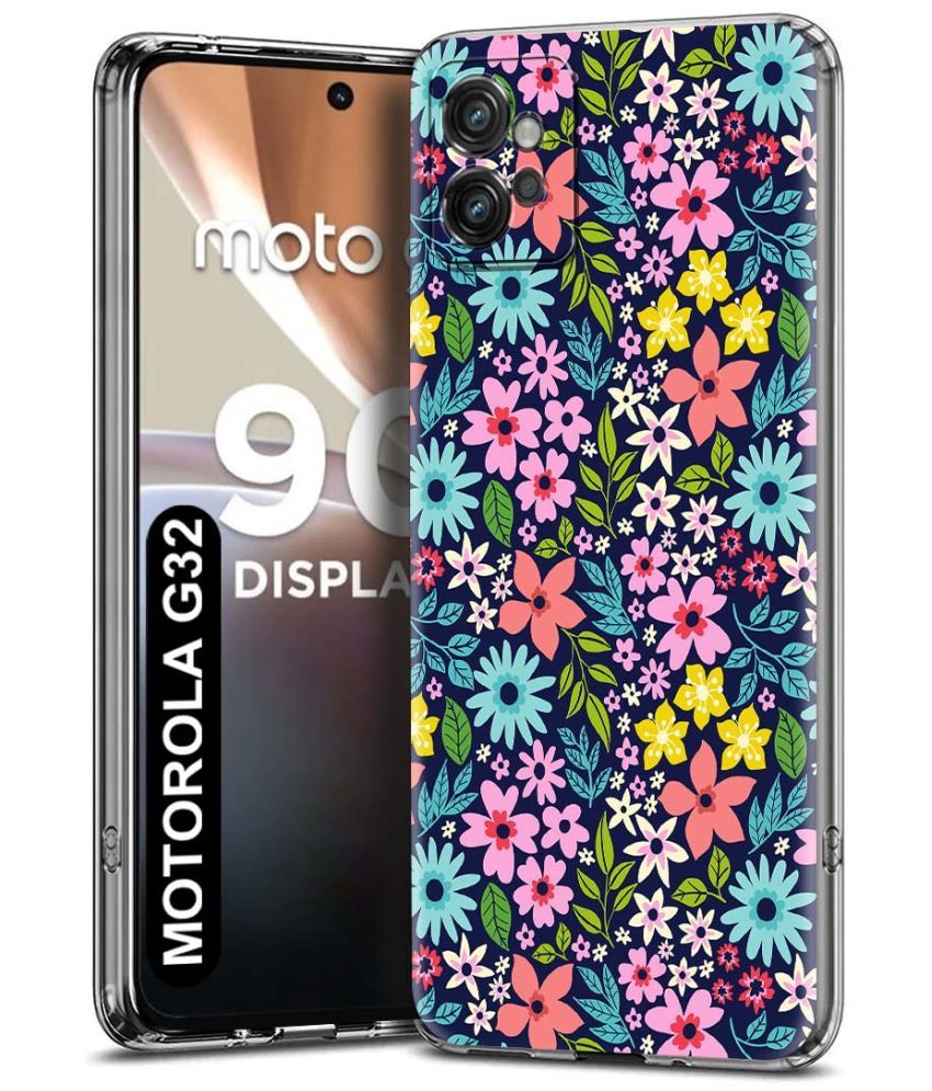     			Fashionury Multicolor Printed Back Cover Silicon Compatible For Motorola G32 ( Pack of 1 )