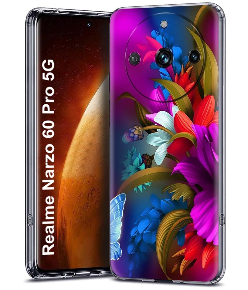     			Fashionury Multicolor Printed Back Cover Silicon Compatible For Realme narzo 60 pro ( Pack of 1 )