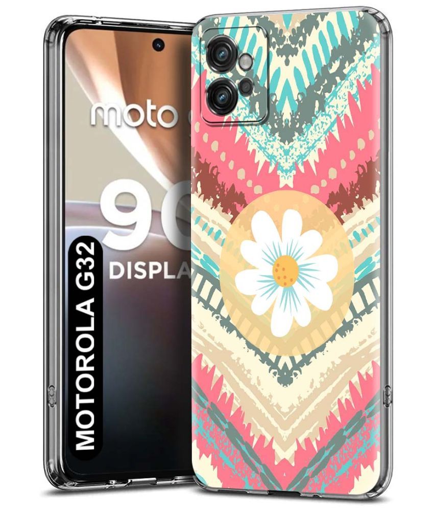     			Fashionury Multicolor Printed Back Cover Silicon Compatible For Motorola G32 ( Pack of 1 )