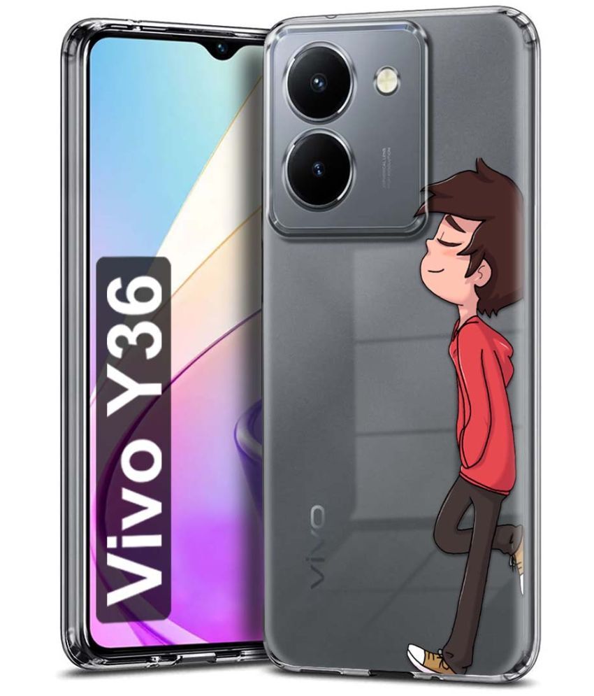     			Fashionury Multicolor Printed Back Cover Silicon Compatible For Vivo Y36 ( Pack of 1 )