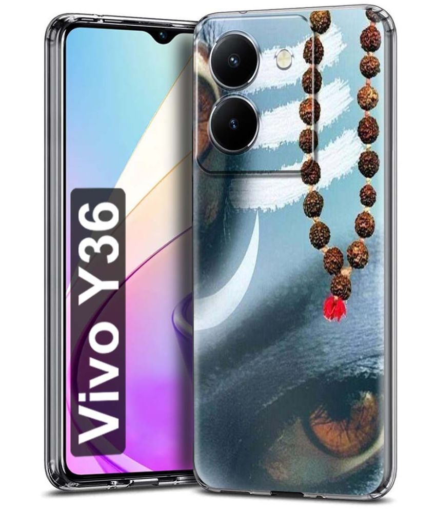     			Fashionury Multicolor Printed Back Cover Silicon Compatible For Vivo Y36 ( Pack of 1 )