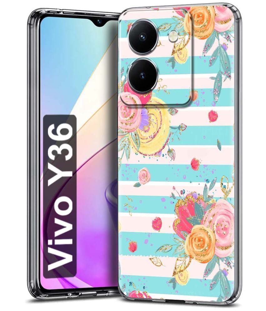     			Fashionury Multicolor Printed Back Cover Silicon Compatible For Vivo Y36 ( Pack of 1 )