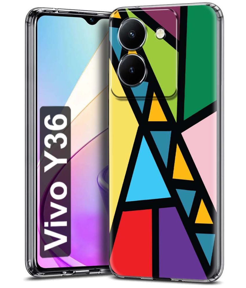     			Fashionury Multicolor Printed Back Cover Silicon Compatible For Vivo Y36 ( Pack of 1 )