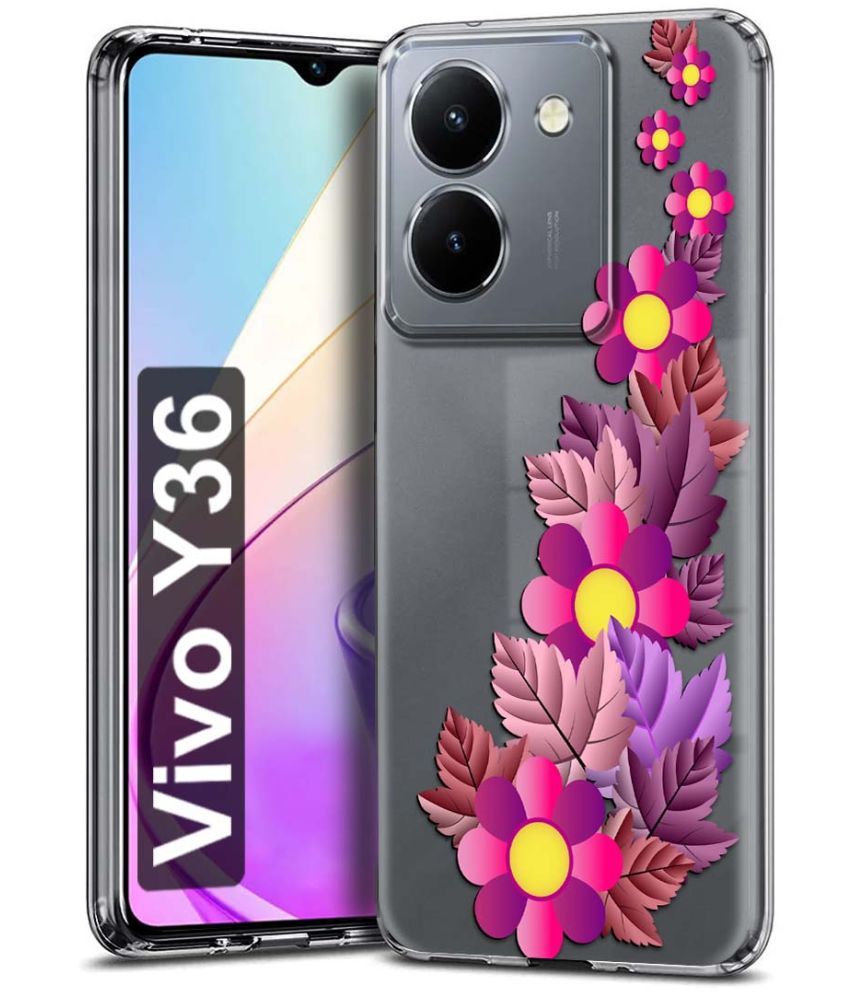     			Fashionury Multicolor Printed Back Cover Silicon Compatible For Vivo Y36 ( Pack of 1 )