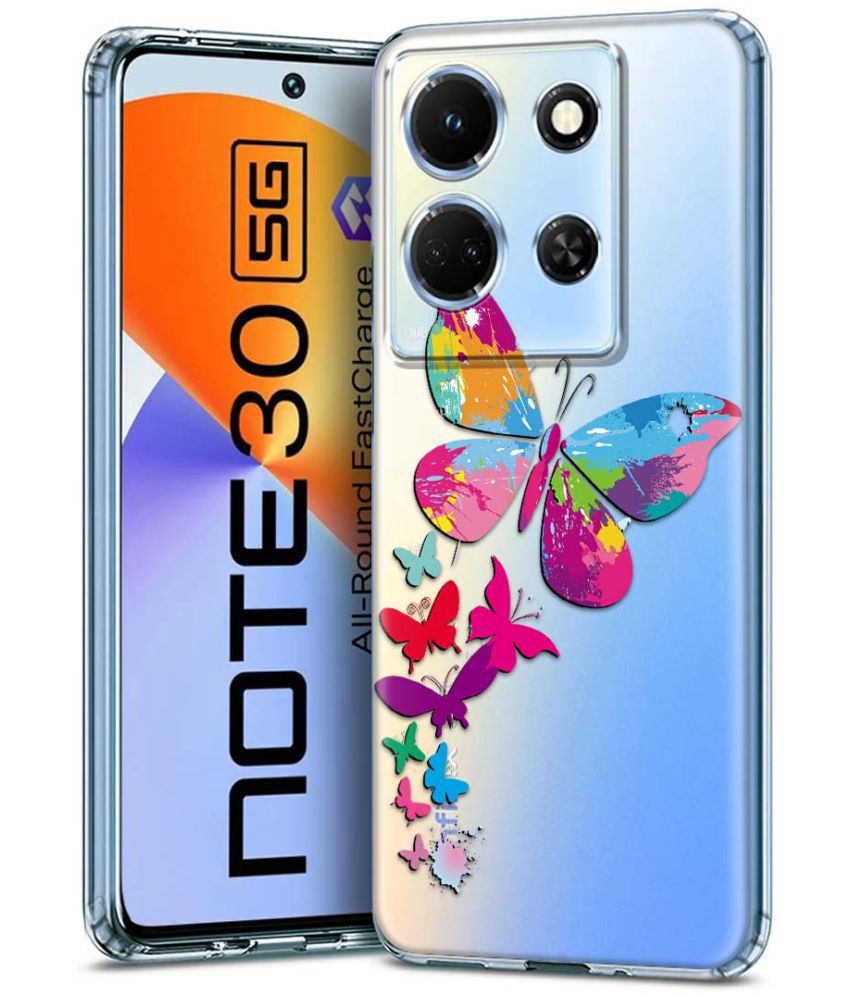     			Fashionury Multicolor Printed Back Cover Silicon Compatible For Infinix Note 30 5G ( Pack of 1 )