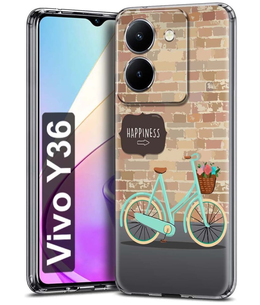     			Fashionury Multicolor Printed Back Cover Silicon Compatible For Vivo Y36 ( Pack of 1 )