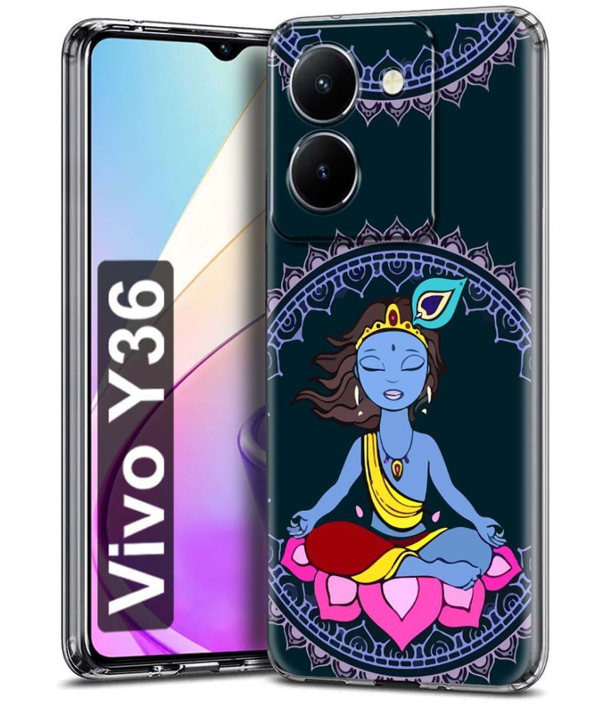     			Fashionury Multicolor Printed Back Cover Silicon Compatible For Vivo Y36 ( Pack of 1 )