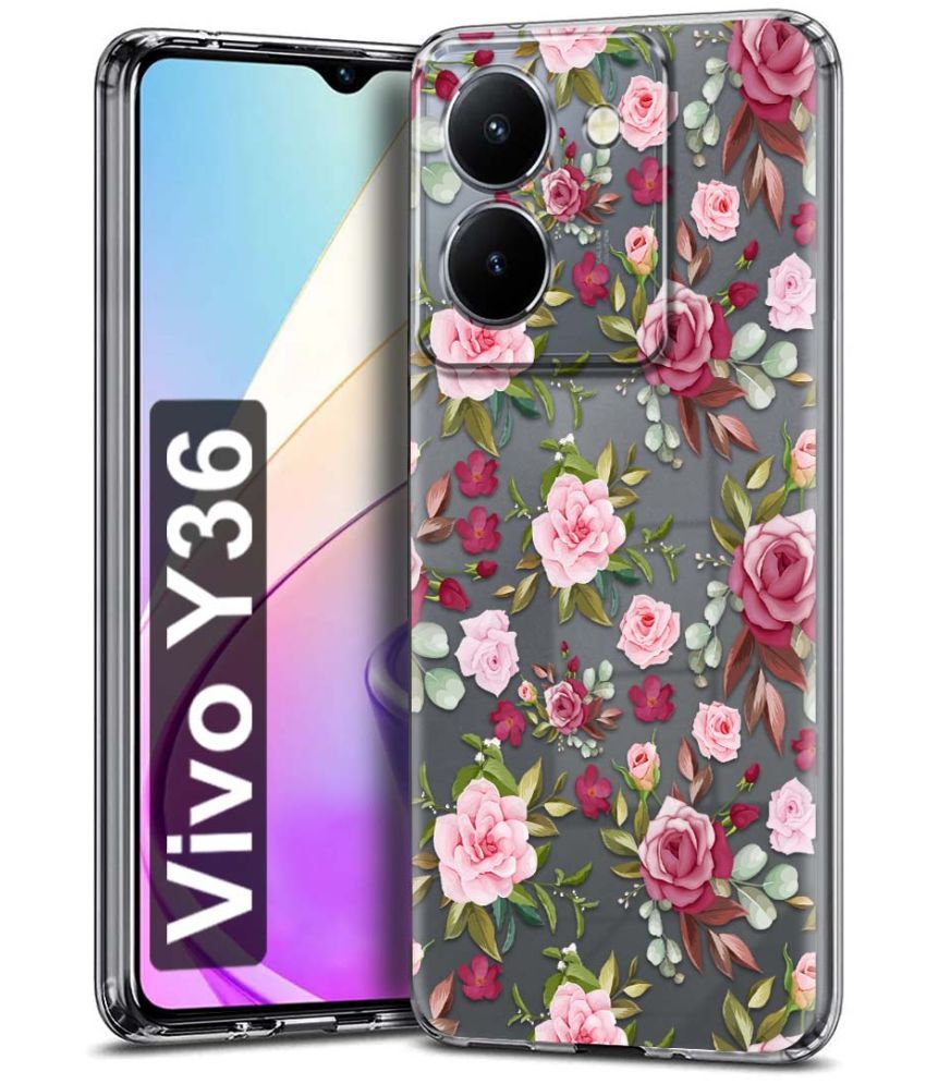     			Fashionury Multicolor Printed Back Cover Silicon Compatible For Vivo Y36 ( Pack of 1 )