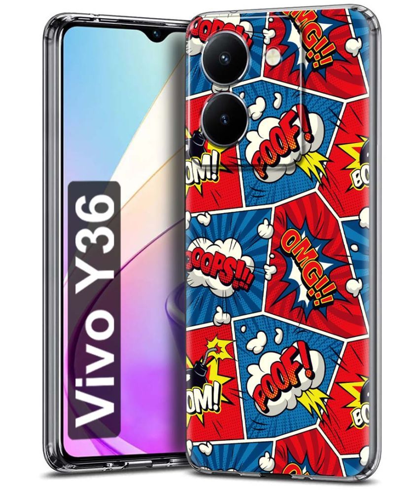     			Fashionury Multicolor Printed Back Cover Silicon Compatible For Vivo Y36 ( Pack of 1 )