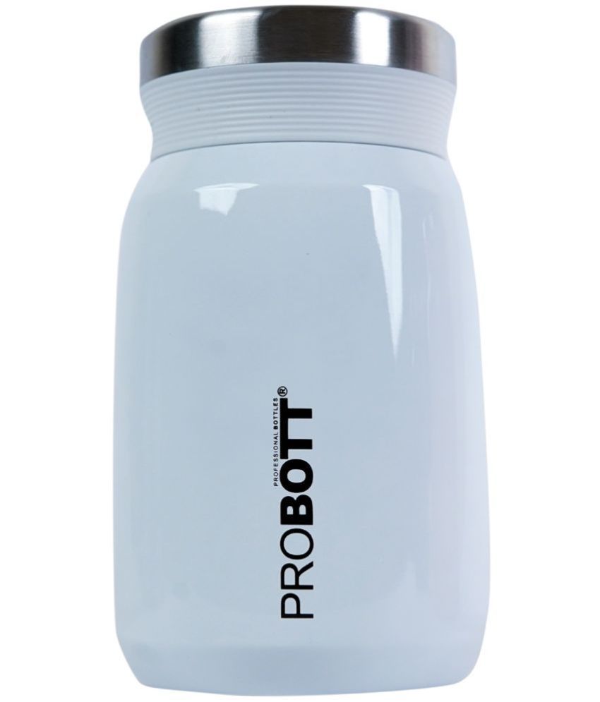     			Probott Gourmet White Thermosteel Flask ( 500 ml )