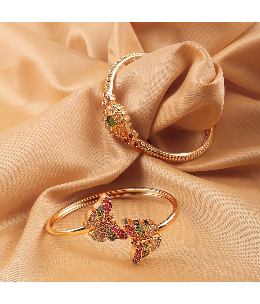    			Raddhi Jewels Rose Gold Charm Bracelet ( Pack of 2 )