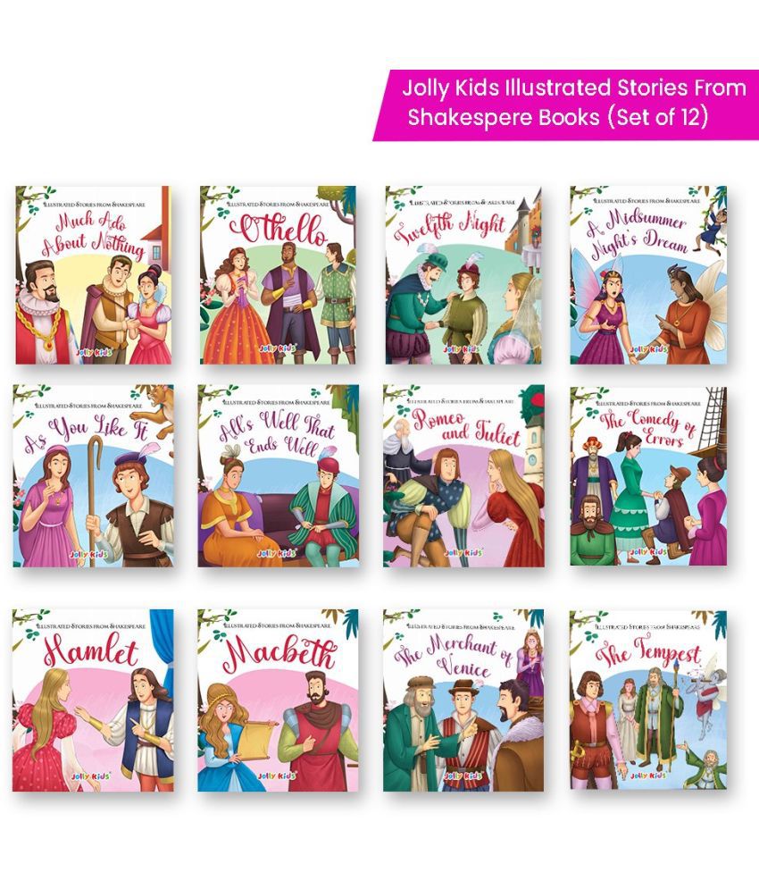     			Shakespeare for Young Minds: Jolly Kids' Illustrated Stories Combo Set of 12 Ages 6-12 Years| Family Bonding through Classics Educational Literature
