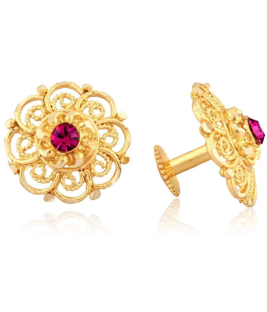     			VIVASTRI Golden Stud Earrings ( Pack of 1 )