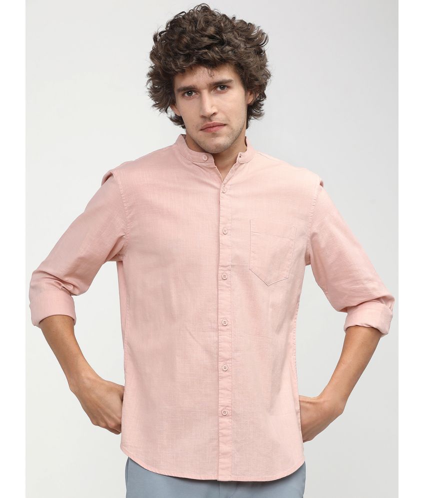     			Ketch 100% Cotton Regular Fit Solids Full Sleeves Men's Casual Shirt - Pink ( Pack of 1 )