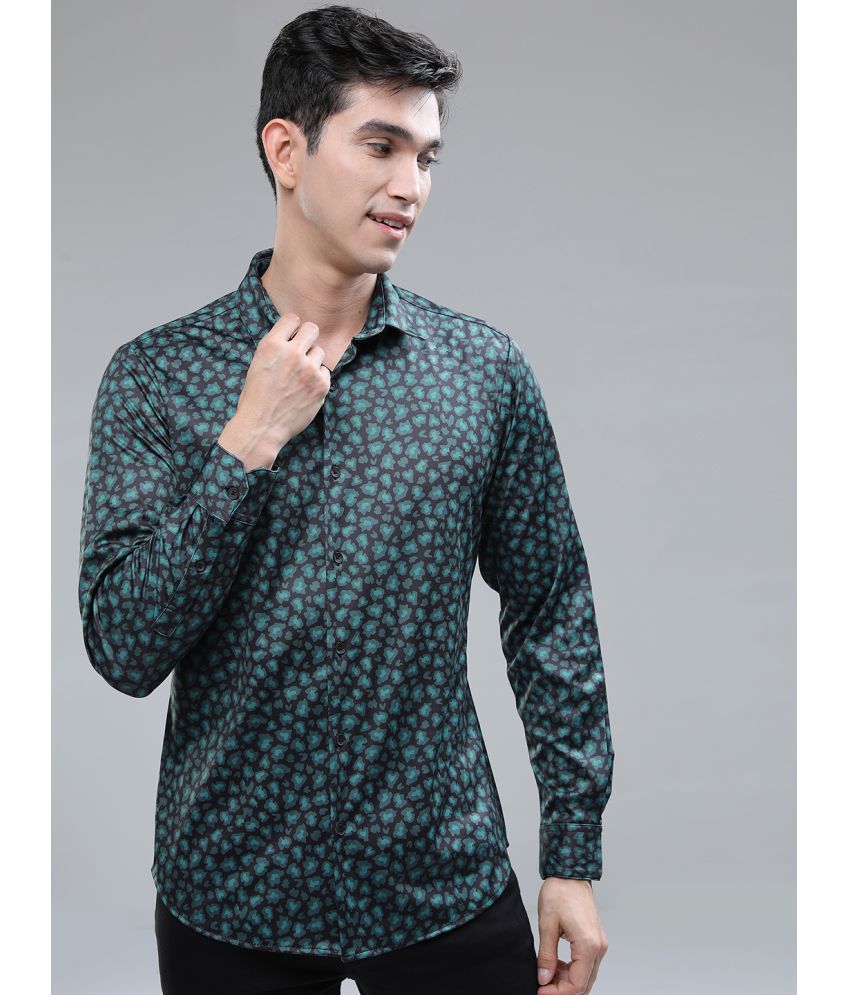     			Ketch Polyester Regular Fit Printed Full Sleeves Men's Casual Shirt - Green ( Pack of 1 )