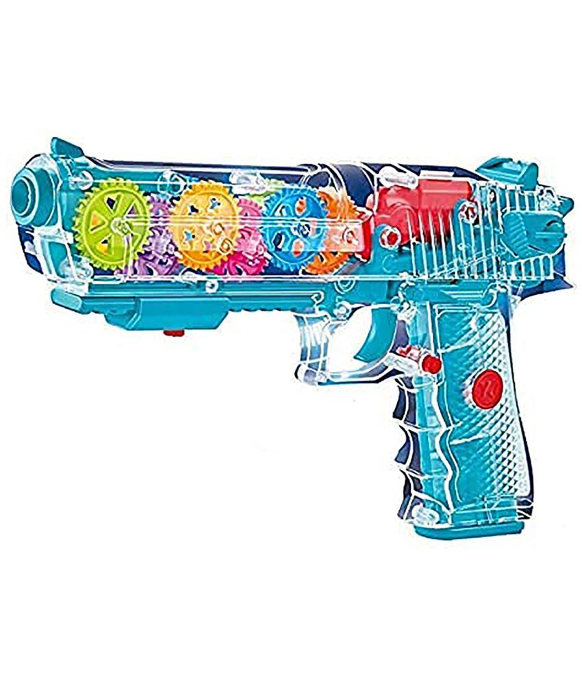     			RAINBOW RIDERS Concept Transparent Glow Gear Gun with 3D Lights and Music |Musical Toy | Electric Colourful Flashing Light | Pretend Play Indoor Outdoor Toys For Age 2, 3, 4, 5, 6, 7, 8 Years Kids Boys & Girls (Multicolor)-Pack 1