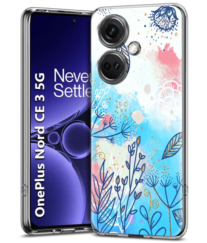     			Fashionury Multicolor Printed Back Cover Silicon Compatible For OnePlus Nord CE 3 5G ( Pack of 1 )