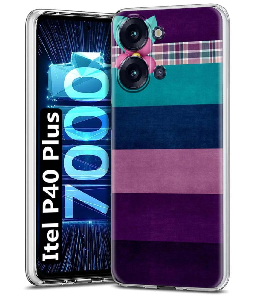     			Fashionury Multicolor Printed Back Cover Silicon Compatible For Itel P40 Plus ( Pack of 1 )