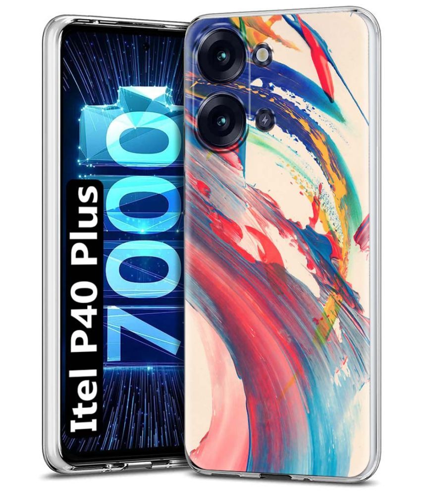     			Fashionury Multicolor Printed Back Cover Silicon Compatible For Itel P40 Plus ( Pack of 1 )