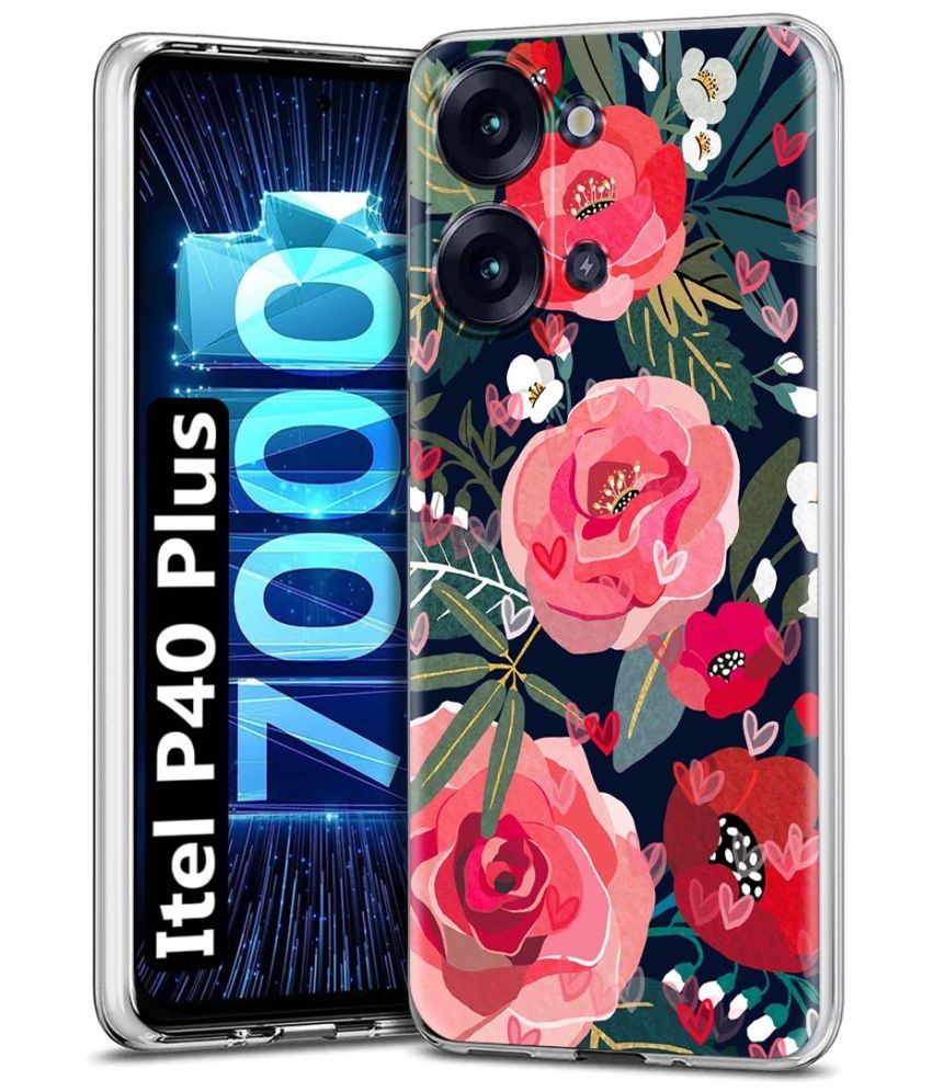     			Fashionury Multicolor Printed Back Cover Silicon Compatible For Itel P40 Plus ( Pack of 1 )