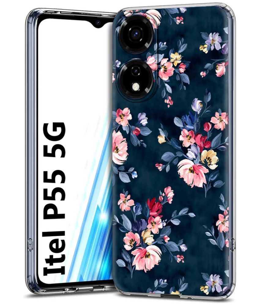     			Fashionury Multicolor Printed Back Cover Silicon Compatible For Itel P55 5G ( Pack of 1 )