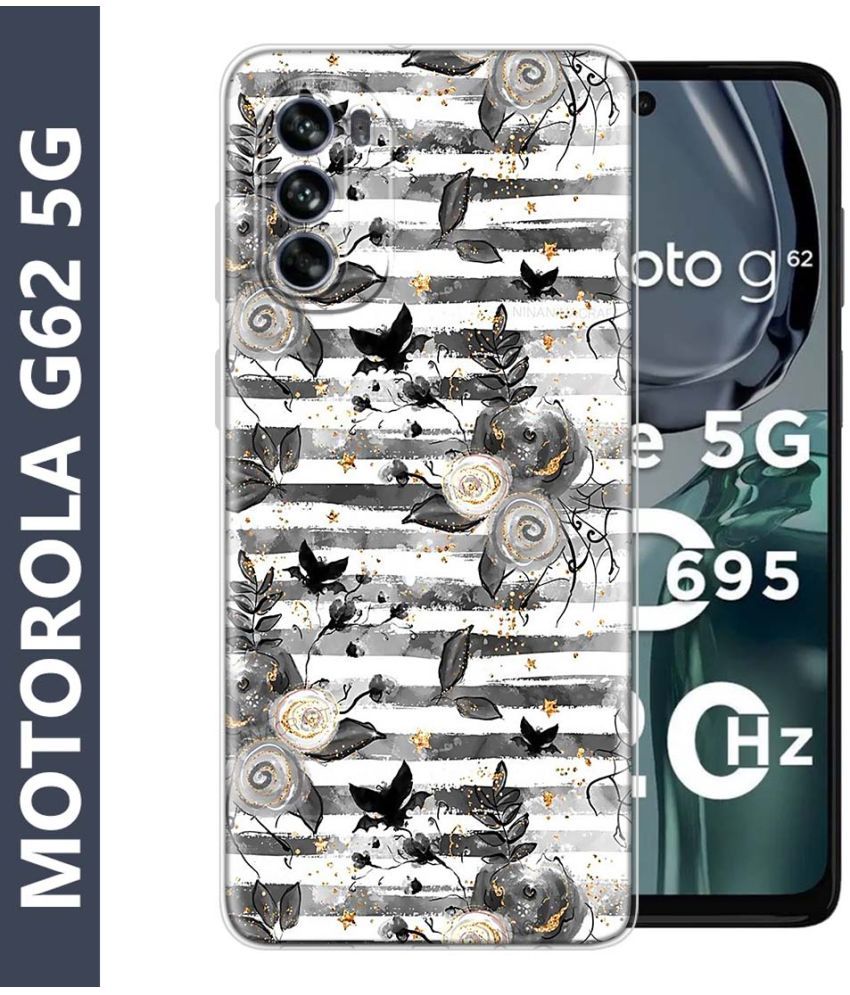     			Fashionury Multicolor Printed Back Cover Silicon Compatible For Motorola G62 5G ( Pack of 1 )