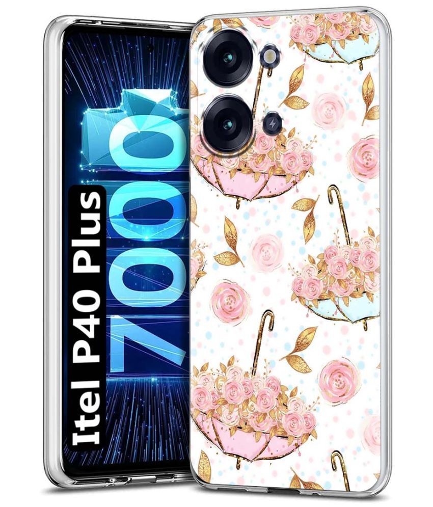     			Fashionury Multicolor Printed Back Cover Silicon Compatible For Itel P40 Plus ( Pack of 1 )