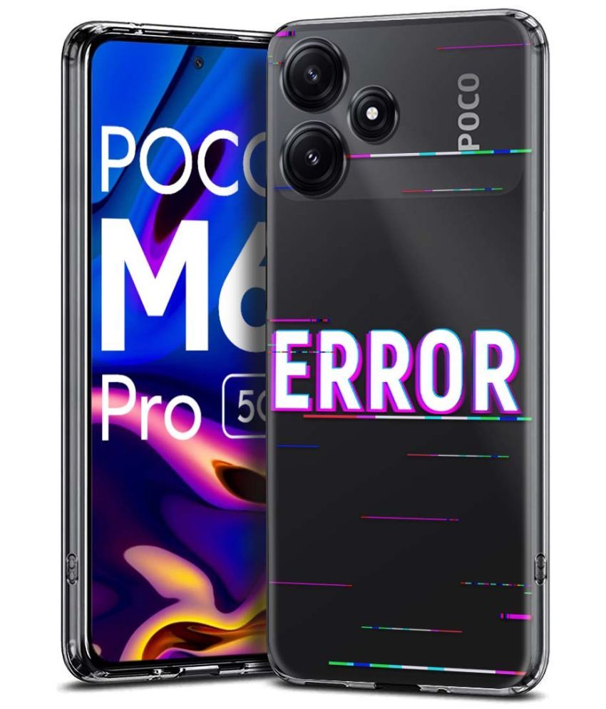     			Fashionury Multicolor Printed Back Cover Silicon Compatible For Poco M6 Pro ( Pack of 1 )