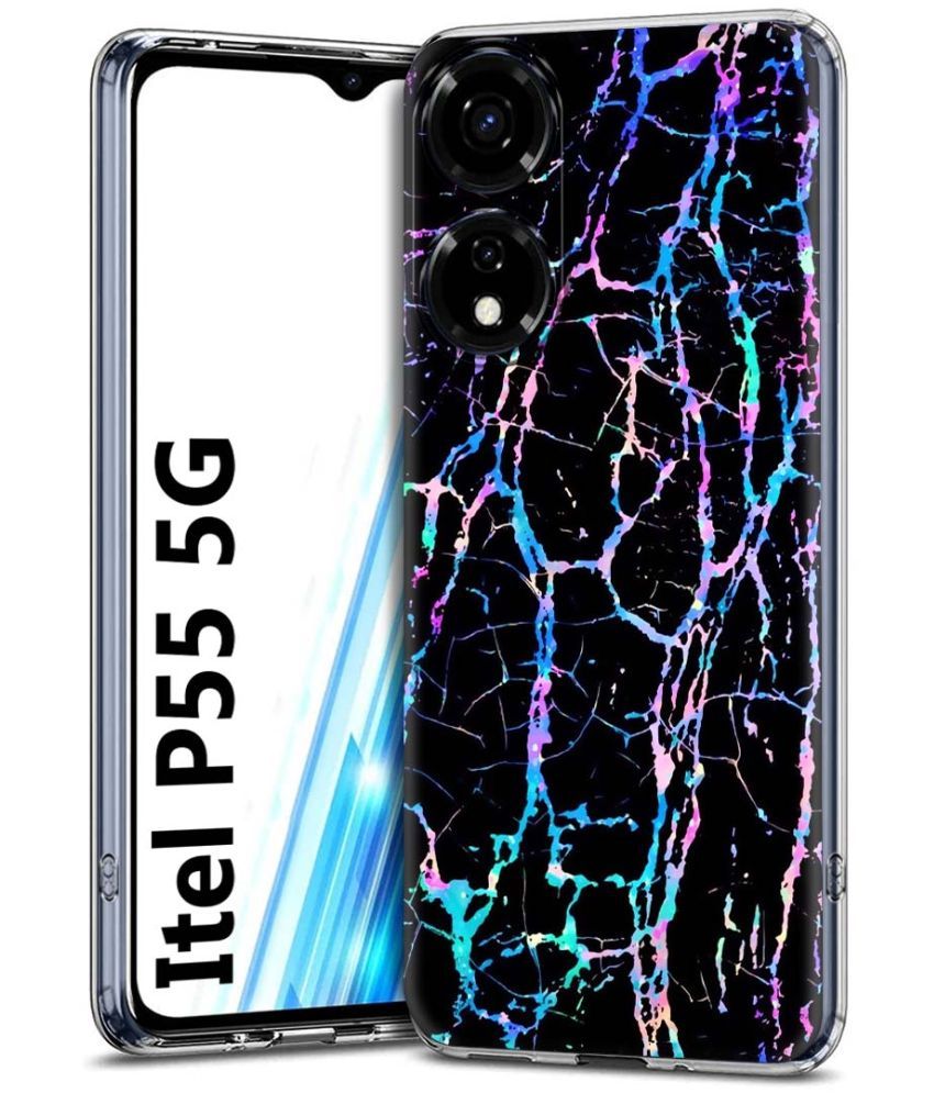     			Fashionury Multicolor Printed Back Cover Silicon Compatible For Itel P55 5G ( Pack of 1 )