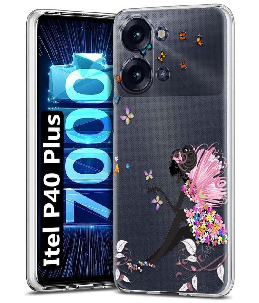     			Fashionury Multicolor Printed Back Cover Silicon Compatible For Itel P40 Plus ( Pack of 1 )