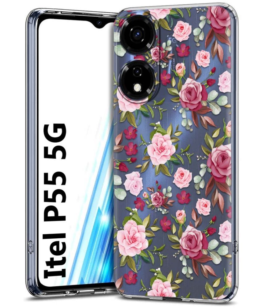     			Fashionury Multicolor Printed Back Cover Silicon Compatible For Itel P55 5G ( Pack of 1 )