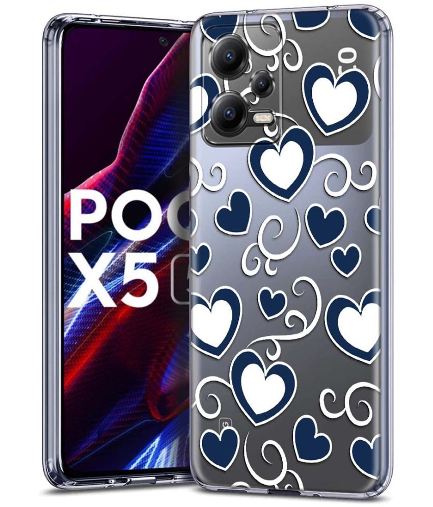     			Fashionury Multicolor Printed Back Cover Silicon Compatible For poco x5 5g ( Pack of 1 )