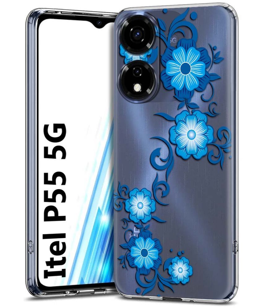     			Fashionury Multicolor Printed Back Cover Silicon Compatible For Itel P55 5G ( Pack of 1 )