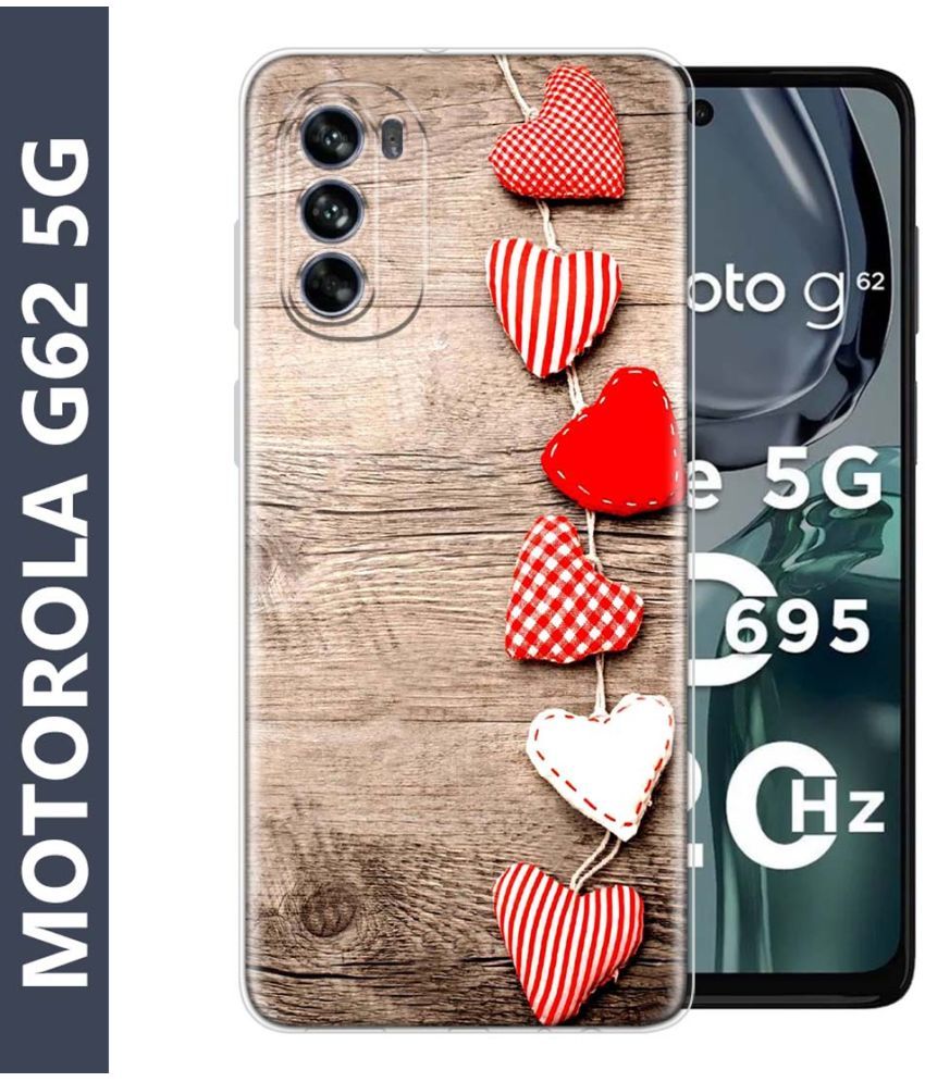     			Fashionury Multicolor Printed Back Cover Silicon Compatible For Motorola G62 5G ( Pack of 1 )