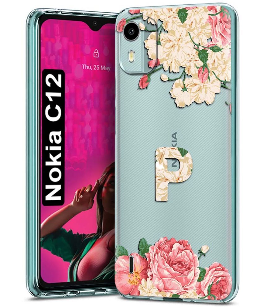     			Fashionury Multicolor Printed Back Cover Silicon Compatible For Nokia C12 ( Pack of 1 )