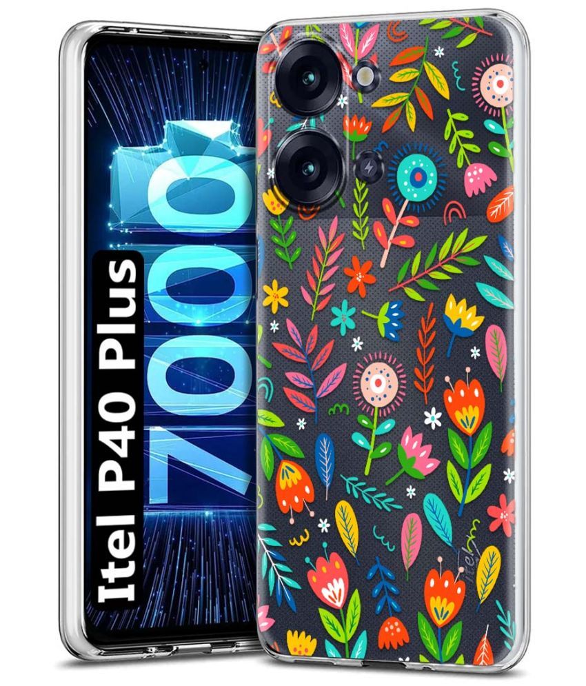     			Fashionury Multicolor Printed Back Cover Silicon Compatible For Itel P40 Plus ( Pack of 1 )