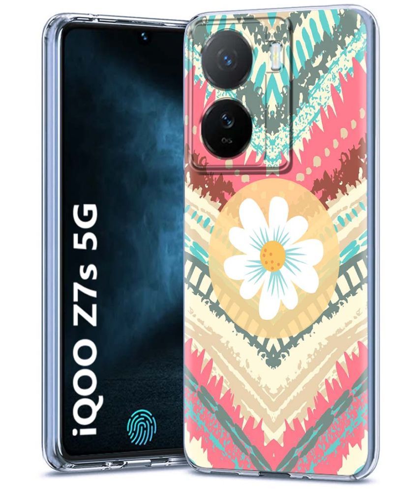     			Fashionury Multicolor Printed Back Cover Silicon Compatible For iQoo Z7s 5G ( Pack of 1 )