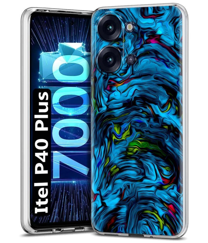     			Fashionury Multicolor Printed Back Cover Silicon Compatible For Itel P40 Plus ( Pack of 1 )