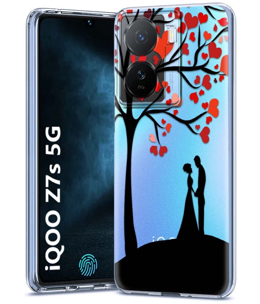     			Fashionury Multicolor Printed Back Cover Silicon Compatible For iQoo Z7s 5G ( Pack of 1 )