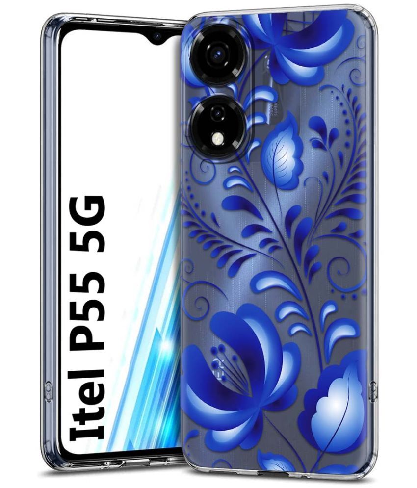     			Fashionury Multicolor Printed Back Cover Silicon Compatible For Itel P55 5G ( Pack of 1 )