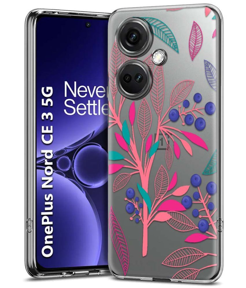     			Fashionury Multicolor Printed Back Cover Silicon Compatible For OnePlus Nord CE 3 5G ( Pack of 1 )