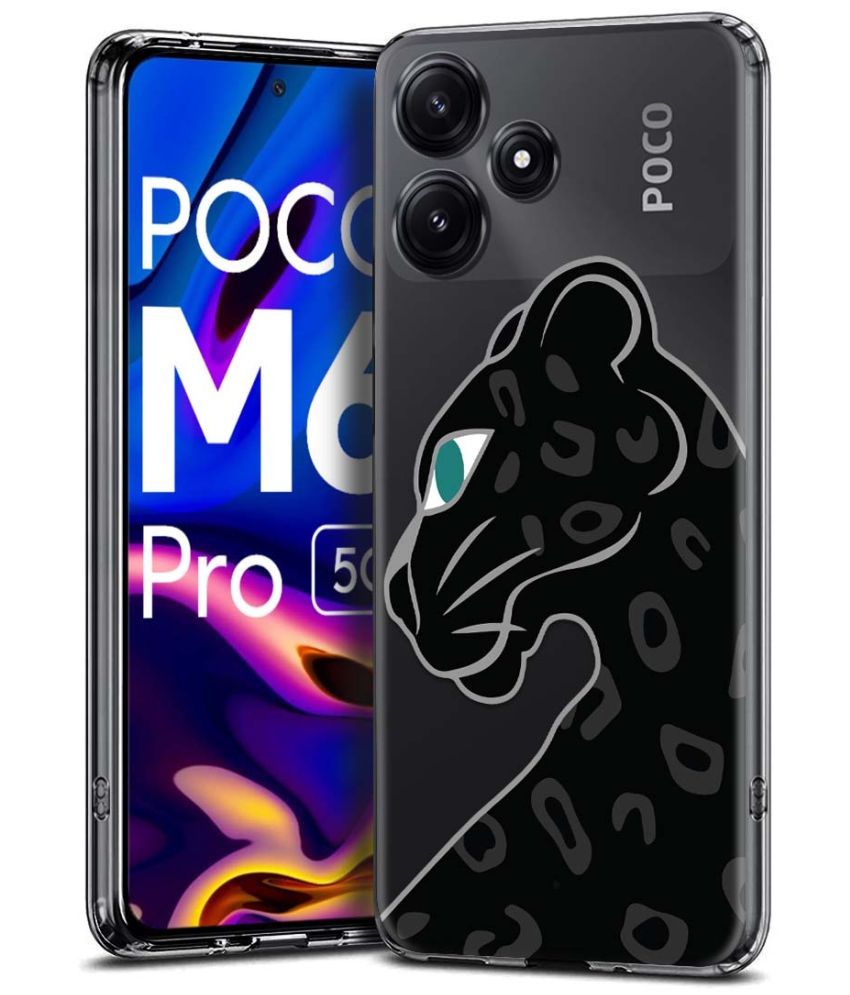     			Fashionury Multicolor Printed Back Cover Silicon Compatible For Poco M6 Pro ( Pack of 1 )