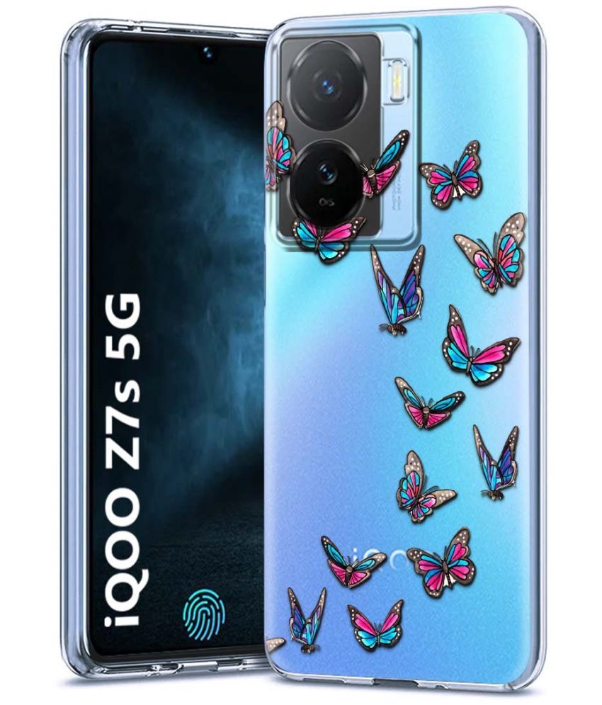     			Fashionury Multicolor Printed Back Cover Silicon Compatible For iQoo Z7s 5G ( Pack of 1 )