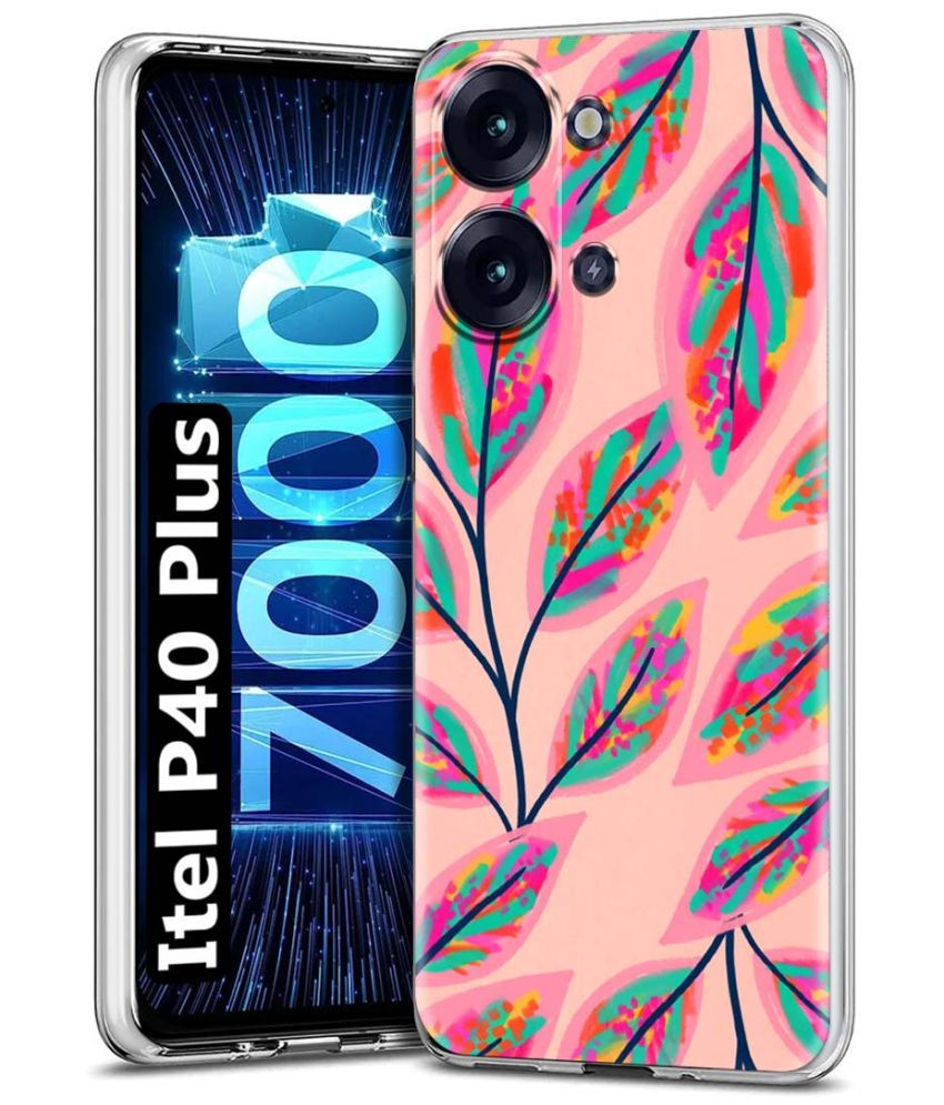     			Fashionury Multicolor Printed Back Cover Silicon Compatible For Itel P40 Plus ( Pack of 1 )