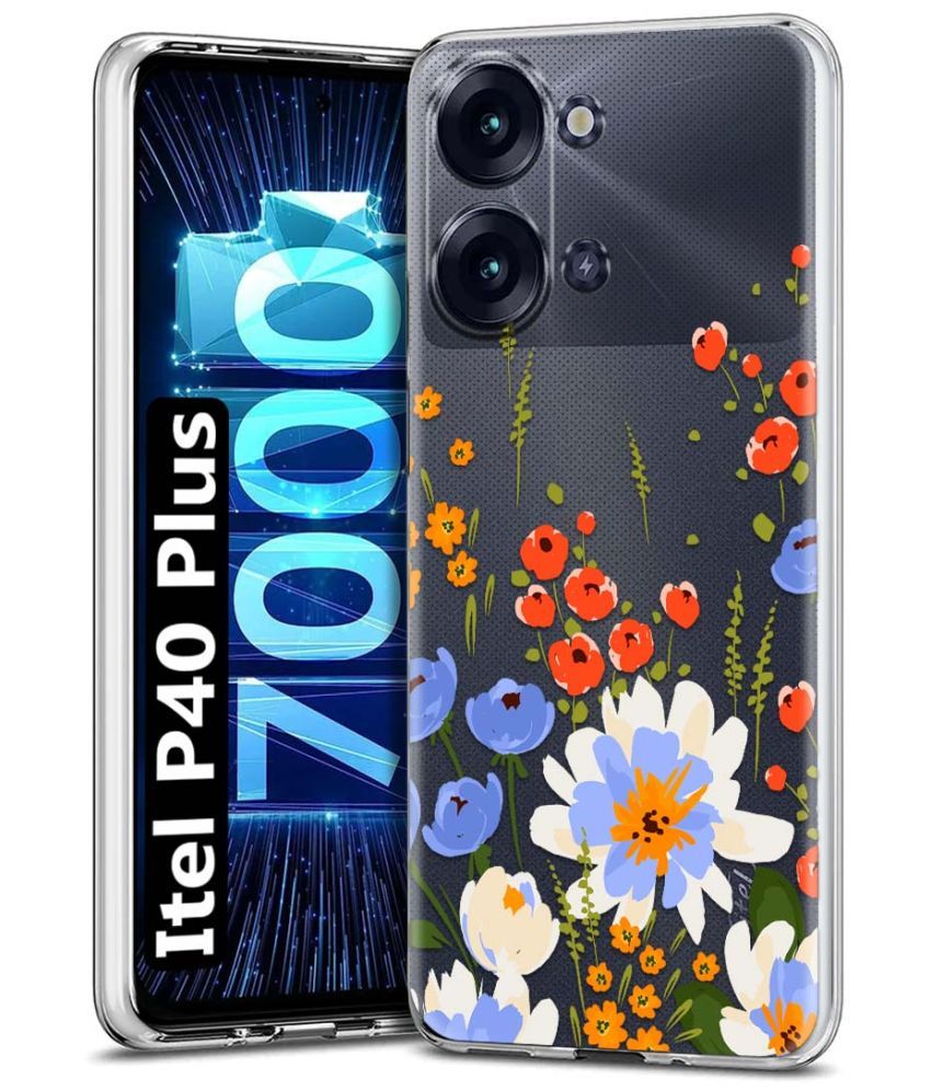     			Fashionury Multicolor Printed Back Cover Silicon Compatible For Itel P40 Plus ( Pack of 1 )