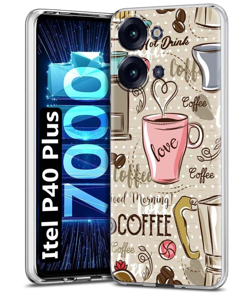     			Fashionury Multicolor Printed Back Cover Silicon Compatible For Itel P40 Plus ( Pack of 1 )