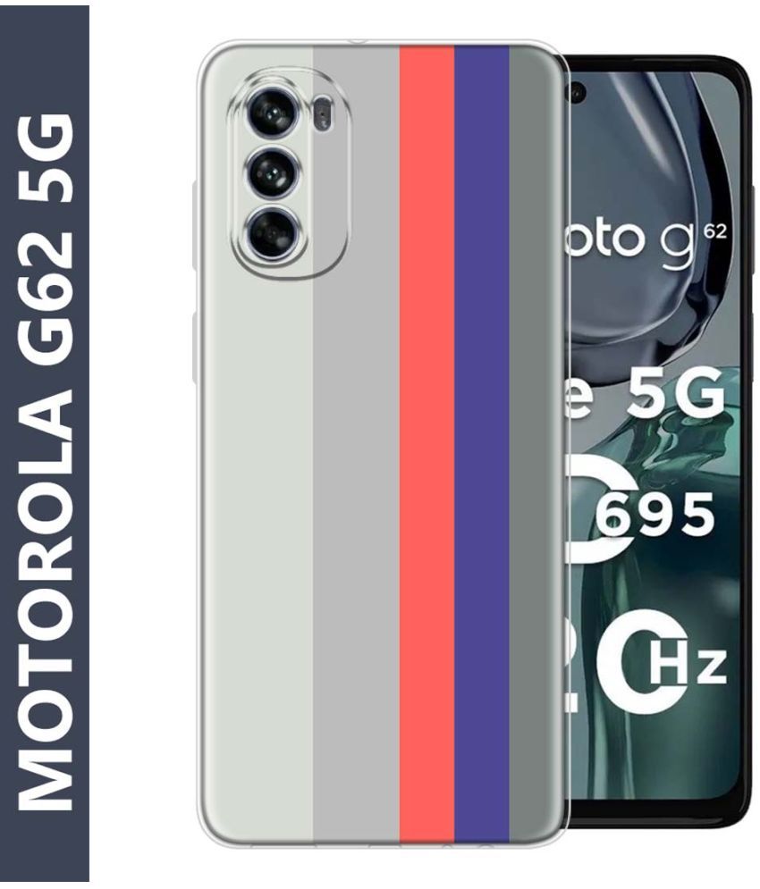     			Fashionury Multicolor Printed Back Cover Silicon Compatible For Motorola G62 5G ( Pack of 1 )