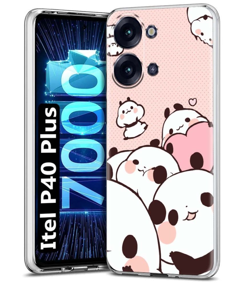     			Fashionury Multicolor Printed Back Cover Silicon Compatible For Itel P40 Plus ( Pack of 1 )